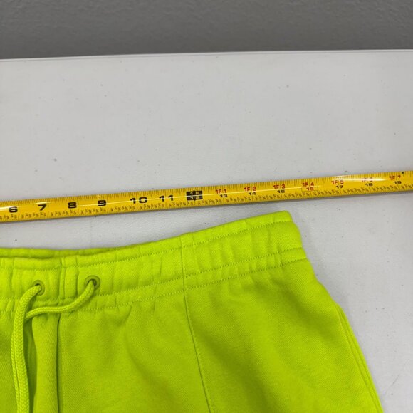 Nike Essential Fleece High Rise Atomic Green Shorts DM6123-321 Womens Medium NEW - Picture 9 of 12